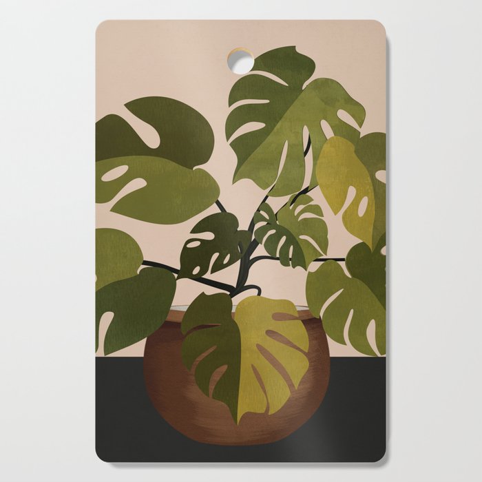 Monstera Plant In A Pot 1 Cutting Board Gallery Image 1