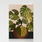 Monstera Plant In A Pot 1 Stationery Card Gallery Image 2