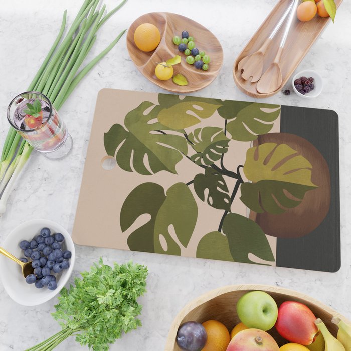 Monstera Plant In A Pot 1 Cutting Board Gallery Image 2