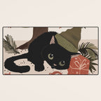 Purrfect Surprise Desk Mat Gallery Image 3