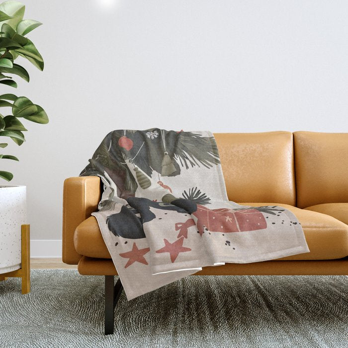Purrfect Surprise Throw Blanket Gallery Image 1