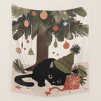 Purrfect Surprise Wall Tapestry Gallery Image 4