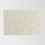Botanical Cottage Floral Pattern in Light Mushroom Beige and Cream Rug Gallery Image 2