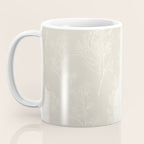 Botanical Cottage Floral Pattern in Light Mushroom Beige and Cream Coffee Mug Gallery Image 3
