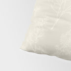Botanical Cottage Floral Pattern in Light Mushroom Beige and Cream Pillow Sham Gallery Image 4