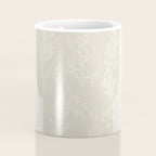 Botanical Cottage Floral Pattern in Light Mushroom Beige and Cream Coffee Mug Gallery Image 4