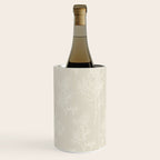 Botanical Cottage Floral Pattern in Light Mushroom Beige and Cream Wine Chiller Gallery Image 2