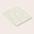 Botanical Cottage Floral Pattern in Light Mushroom Beige and Cream Notebook Gallery Image 2