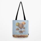 Flight of the Elephants - blue option Tote Bag Gallery Image 2