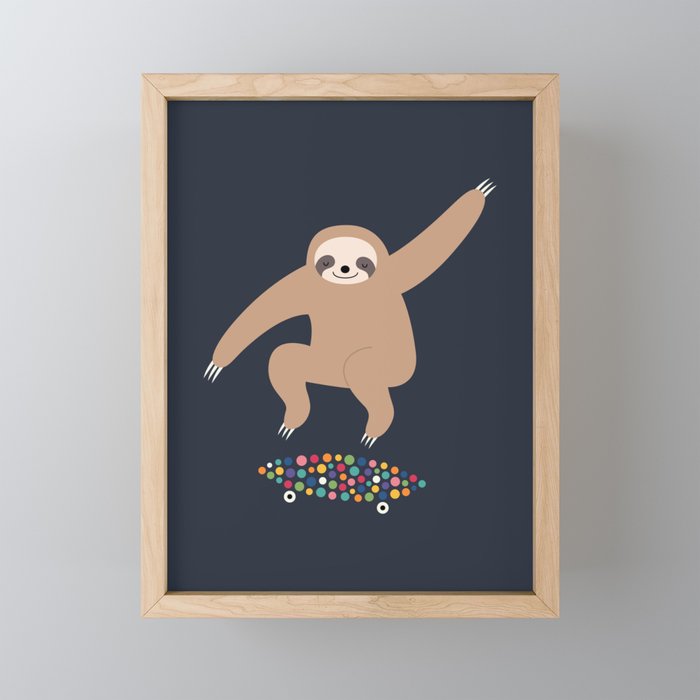 Sloth Gravity Mini Art Print Gallery Image 1