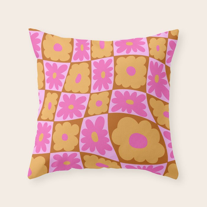 Floral nine Throw Pillow Gallery Image 1