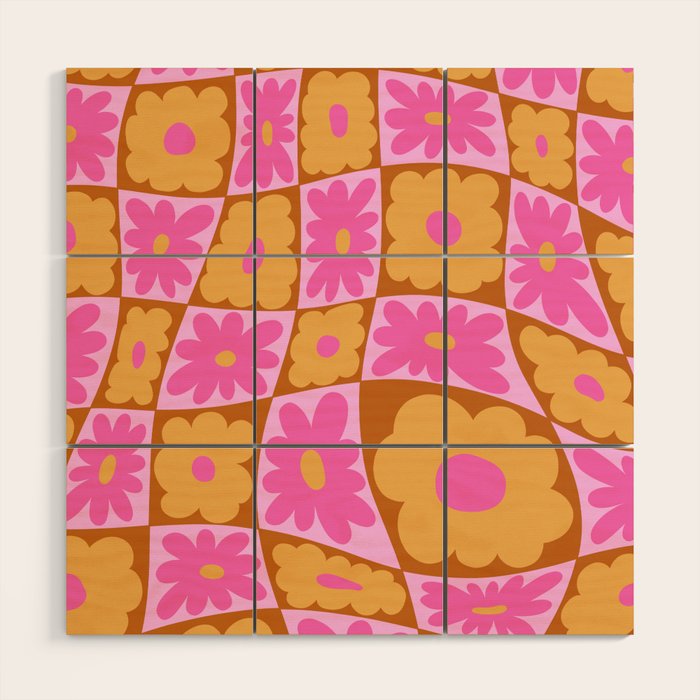 Floral nine Wood Wall Art Gallery Image 1