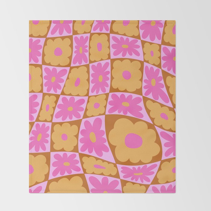 Floral nine Throw Blanket Gallery Image 2