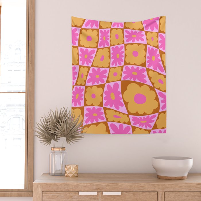 Floral nine Wall Tapestry Gallery Image 2