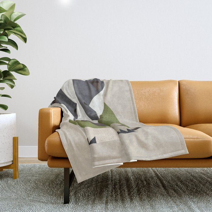 Whimsy Badger Throw Blanket Gallery Image 1