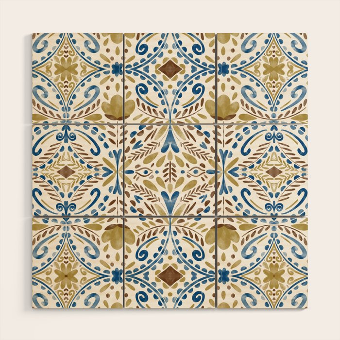 Intricate bohemian charm Wood Wall Art Gallery Image 1