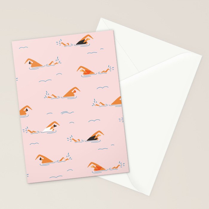 Swimming pool Stationery Card Gallery Image 2