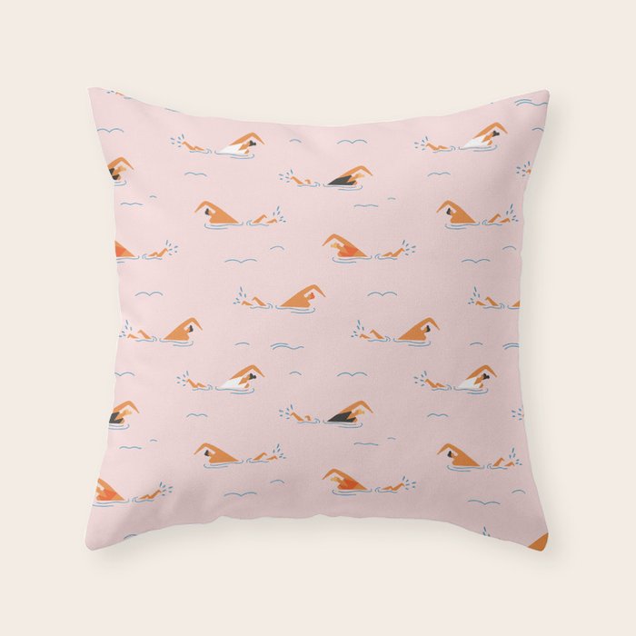 Swimming pool Throw Pillow Gallery Image 1