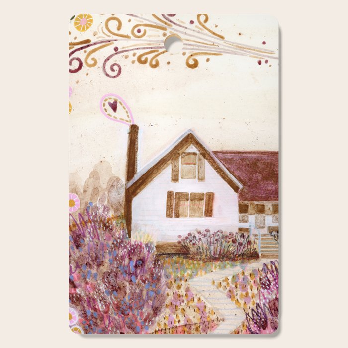 The Old Country Farm in Rustic Brown - Farm House Decor Cutting Board Gallery Image 1