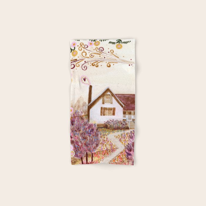 The Old Country Farm in Rustic Brown - Farm House Decor Bath Towel Gallery Image 1