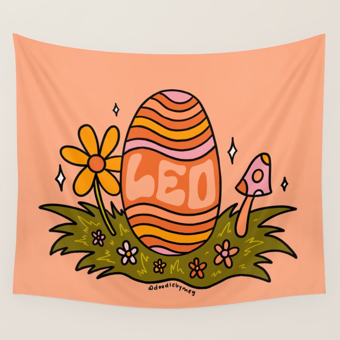 Leo Easter Egg Wall Tapestry Gallery Image 1