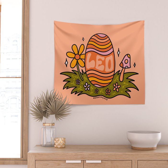 Leo Easter Egg Wall Tapestry Gallery Image 2