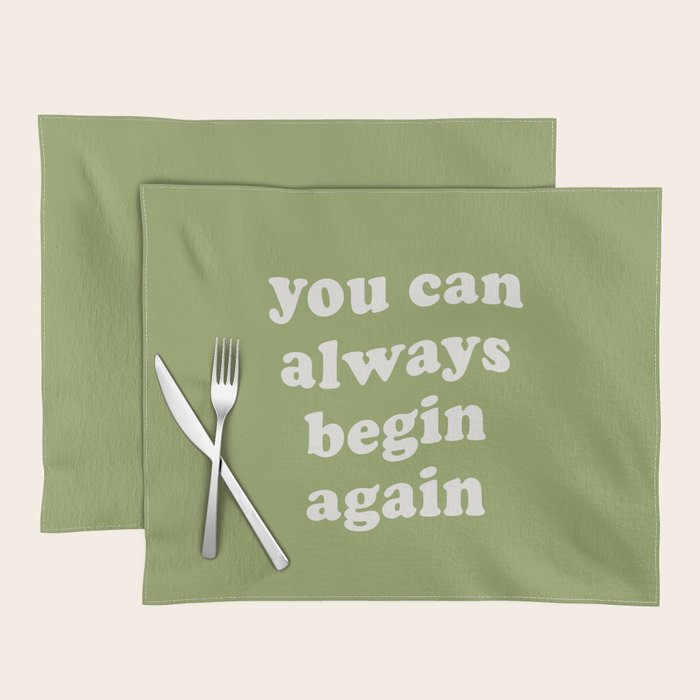 Begin Again Green Placemat Gallery Image 1