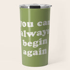 Begin Again Green Travel Mug Gallery Image 1
