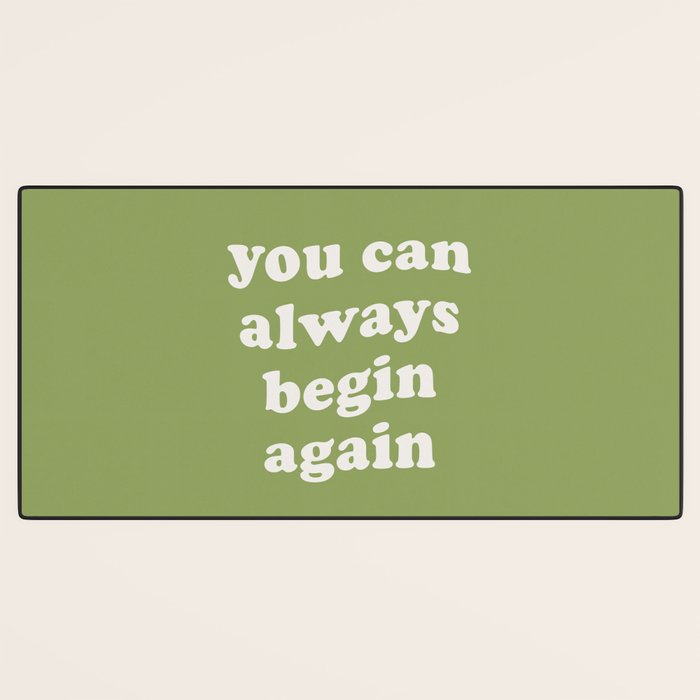 Begin Again Green Desk Mat Gallery Image 3