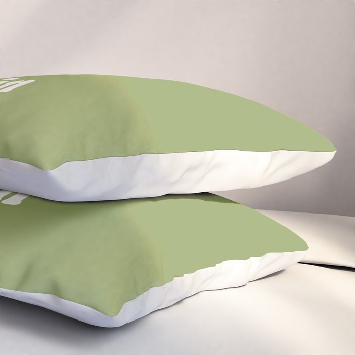 Begin Again Green Pillow Sham Gallery Image 3