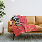Frida Bouquet Throw Blanket Gallery Image 1