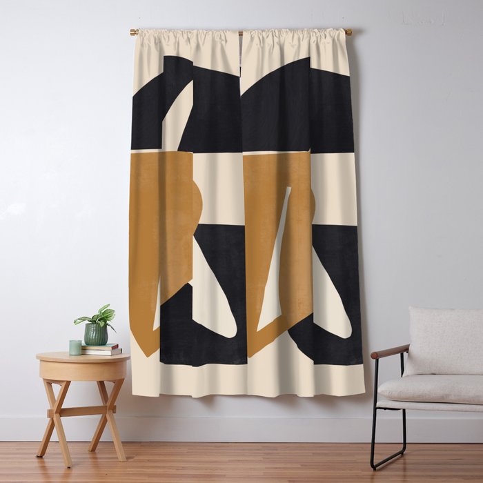 Modern Abstract Shapes 116 Window Curtain Gallery Image 1