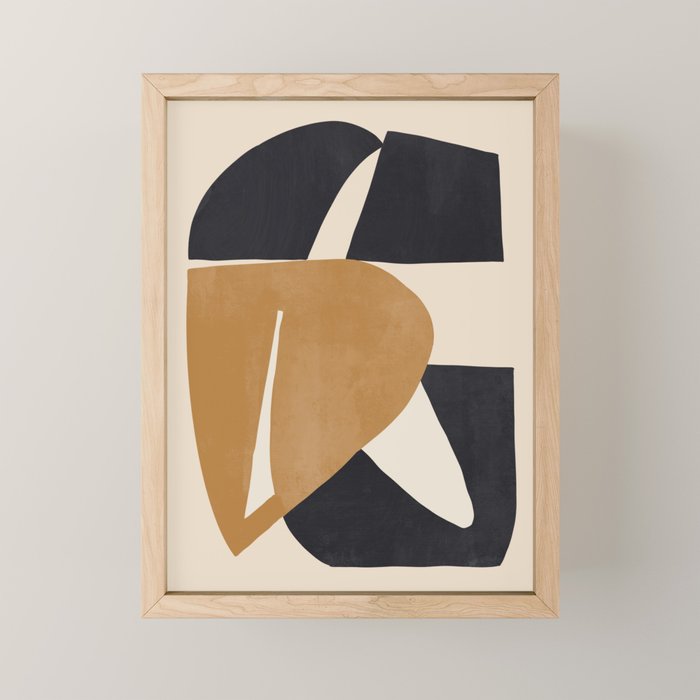 Modern Abstract Shapes 116 Mini Art Print Gallery Image 1