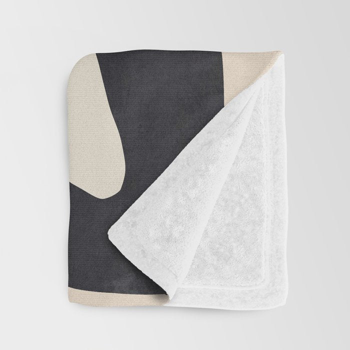 Modern Abstract Shapes 116 Throw Blanket Gallery Image 3