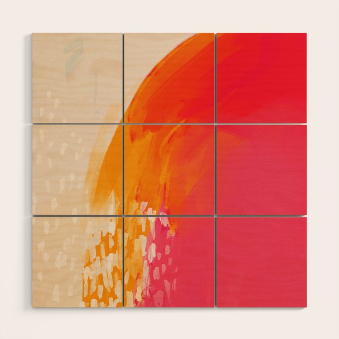 The Bright Abstract Waterfall Wood Wall Art Gallery Image 1