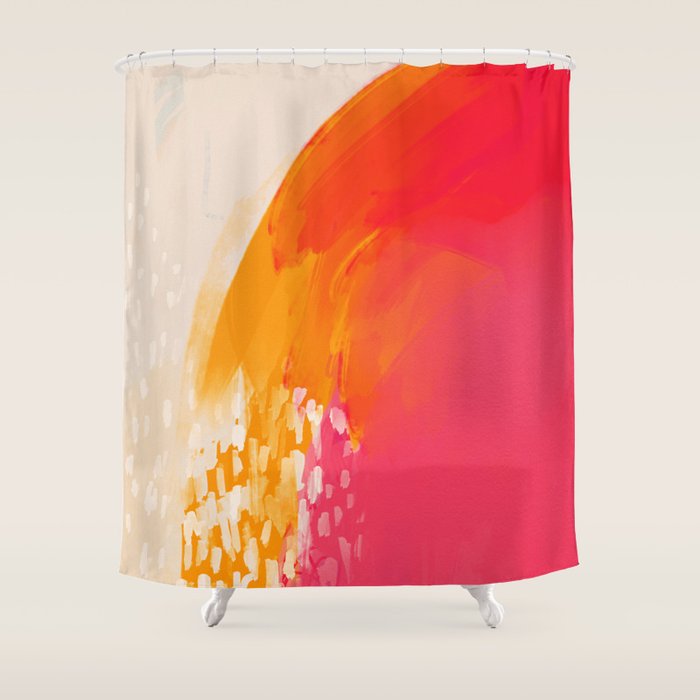 The Bright Abstract Waterfall Shower Curtain Gallery Image 1
