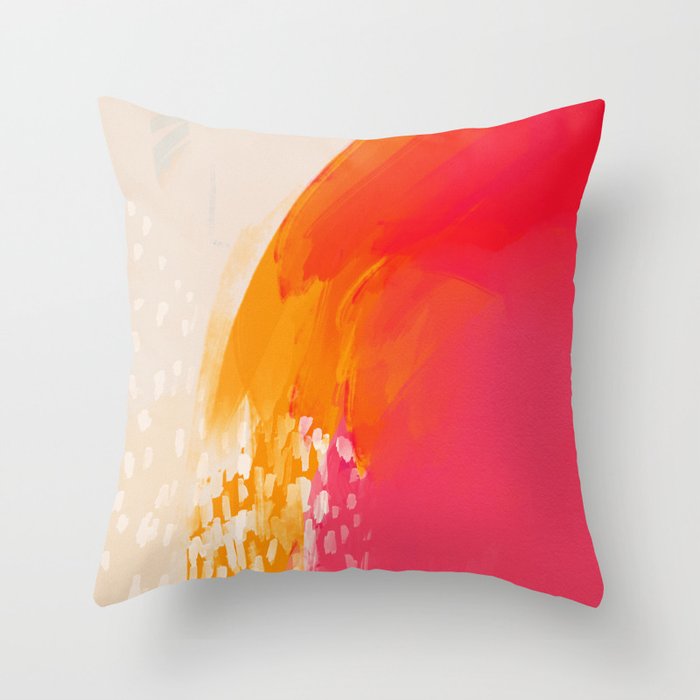 The Bright Abstract Waterfall Throw Pillow Gallery Image 6