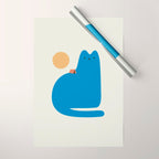 Cat Landscape 118B: Purrfect Campsite B Wrapping Paper Gallery Image 1