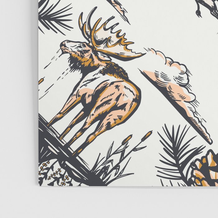 Vintage Yellowstone Pattern  Poster Gallery Image 3