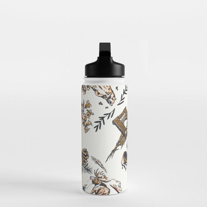 Vintage Yellowstone Pattern  Water Bottle Gallery Image 3