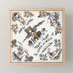 Vintage Yellowstone Pattern  Mini Art Print Gallery Image 1