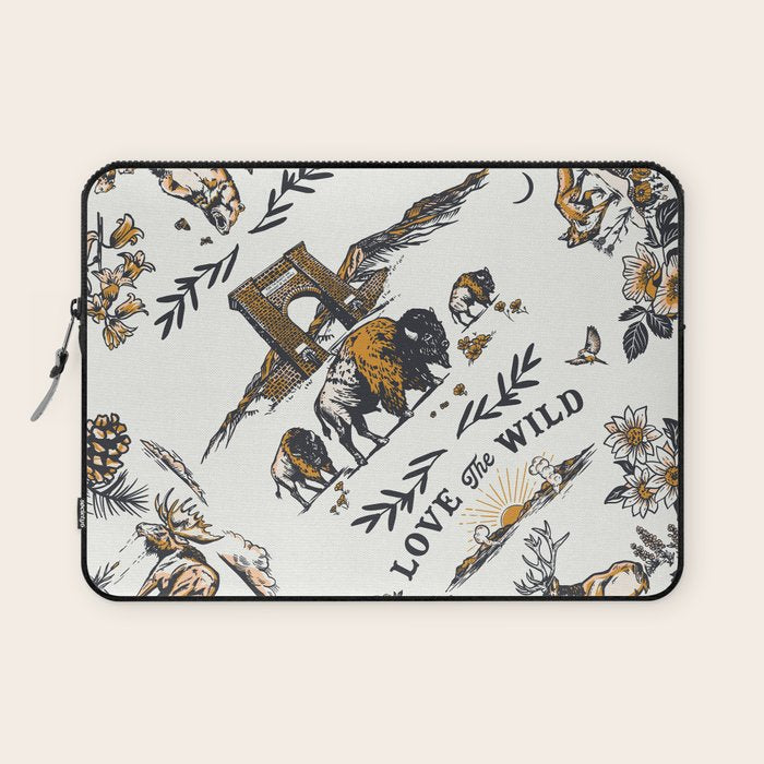 Vintage Yellowstone Pattern  Laptop Sleeve Gallery Image 1