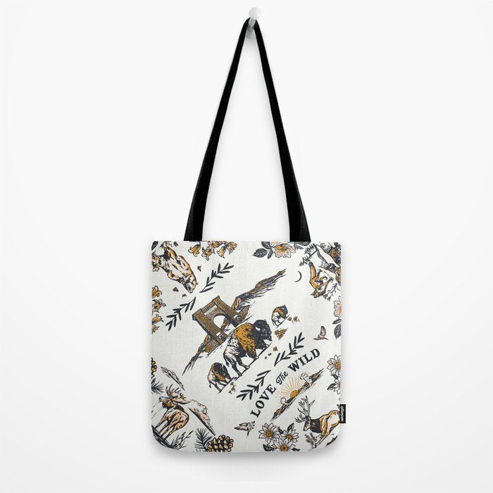 Vintage Yellowstone Pattern  Tote Bag Gallery Image 2
