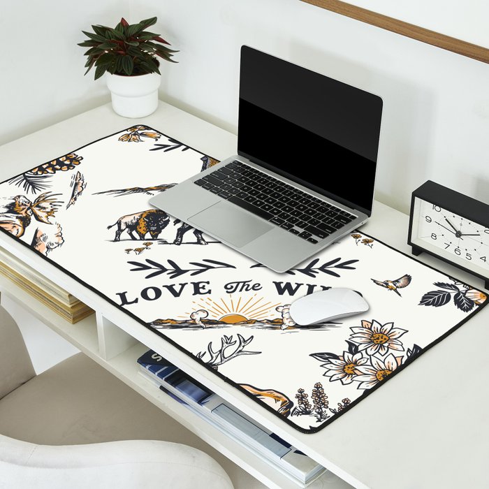 Vintage Yellowstone Pattern  Desk Mat Gallery Image 2