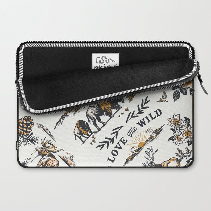 Vintage Yellowstone Pattern  Laptop Sleeve Gallery Image 2