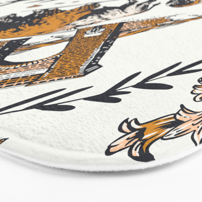 Vintage Yellowstone Pattern  Bath Mat Gallery Image 3