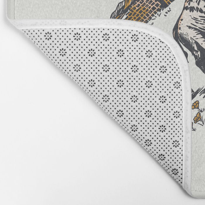 Vintage Yellowstone Pattern  Bath Mat Gallery Image 2