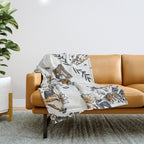 Vintage Yellowstone Pattern  Throw Blanket Gallery Image 1