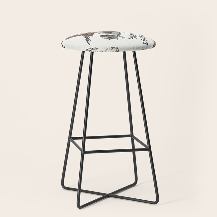 Vintage Yellowstone Pattern  Stool Gallery Image 1