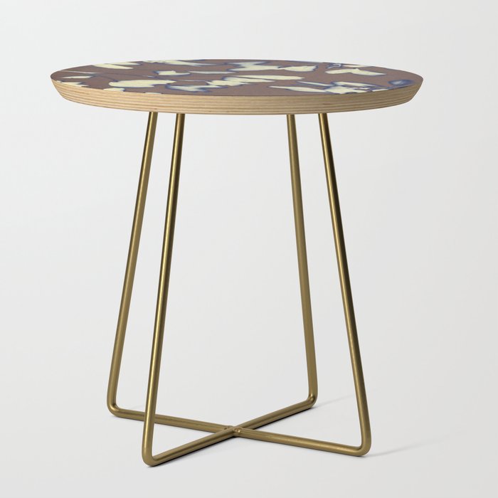 Botanical Whispers / Brown & Blue Side Table Gallery Image 1